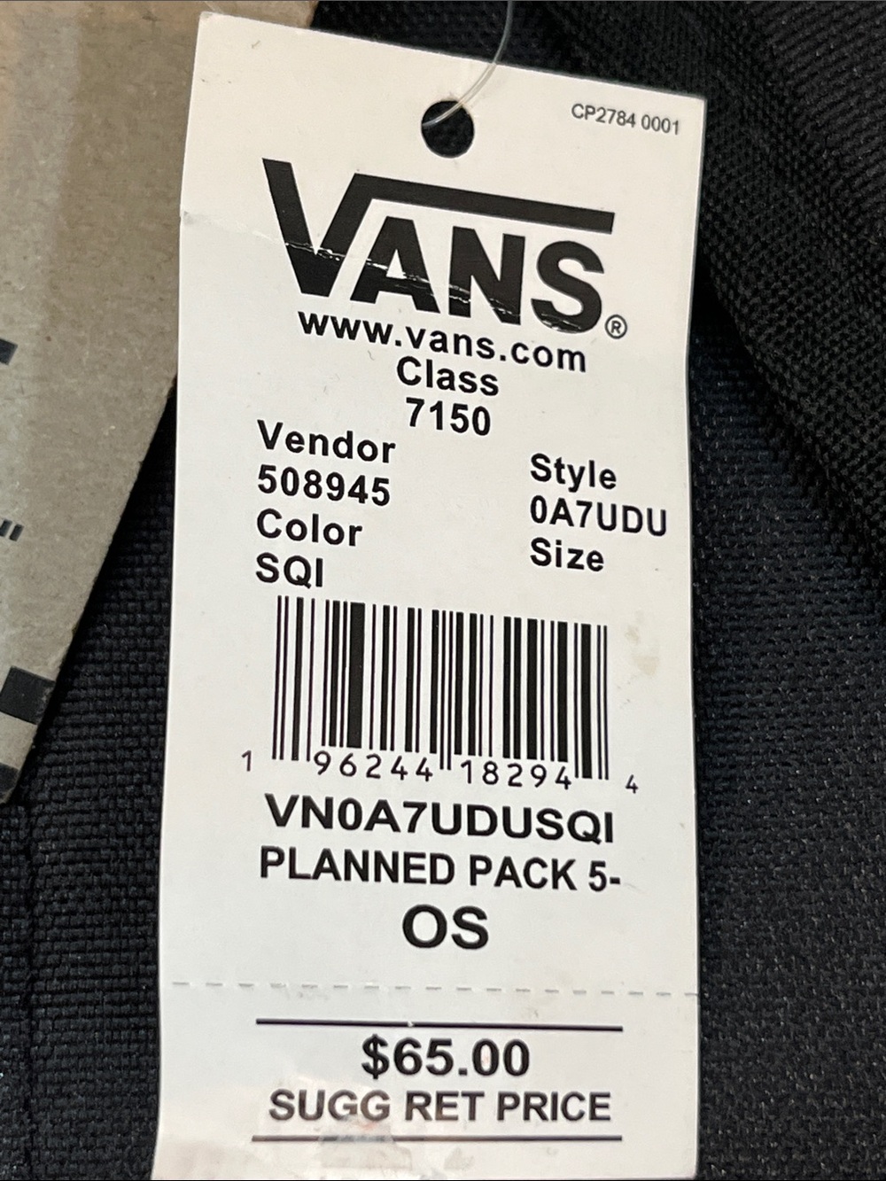 Vans Two-Tone Gray and Black Skate Backpack - Picture 3 of 4